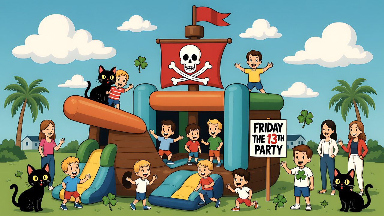 Friday the 13th Fun (Not Fear!): How Cape Coral Parents Are Turning Superstition into Epic Bounce House Celebrations