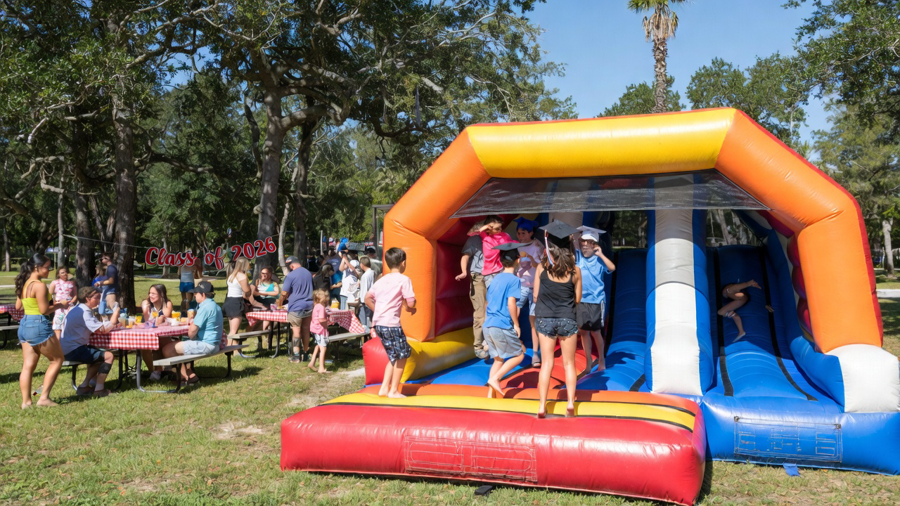 Why Cape Coral Parents Are Booking Bounce Houses for Spring Graduation Parties NOW (Before the May Rush!)