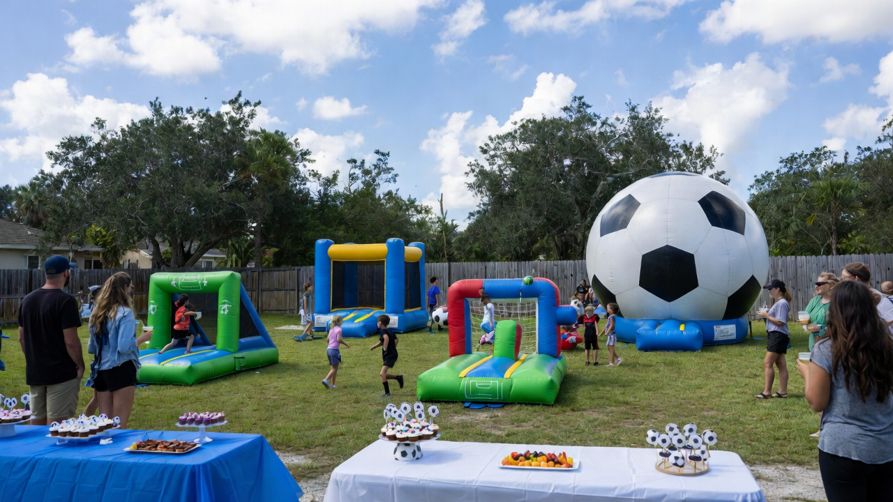 Spring Soccer Season Kickoff: How Cape Coral Parents Are Celebrating Team Spirit with Epic Bounce House and Sports Game Rentals!